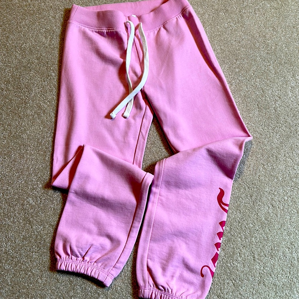 NWOT Juicy Couture baby pink sweat pants (with hot pink logo), XS